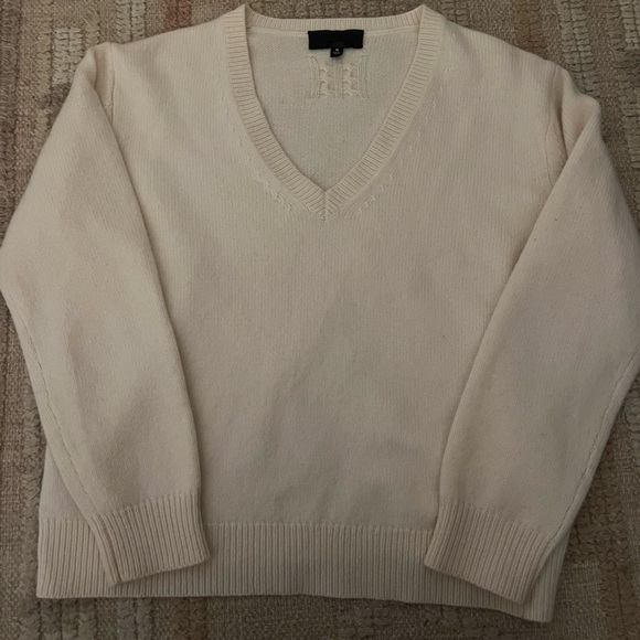 Nili Lotan Wool Fabienne Sweater Cream/White - Picture 6 of 9